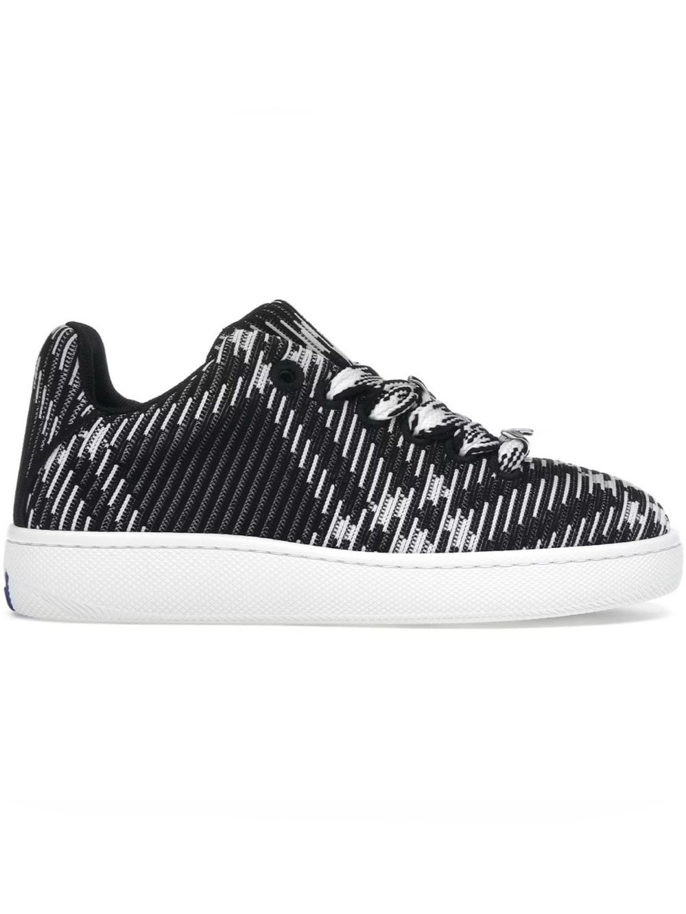 Burberry check knit box low top sneakers size 14 made in Italy